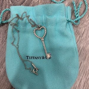 Tiffany Heart Rope Key Necklace